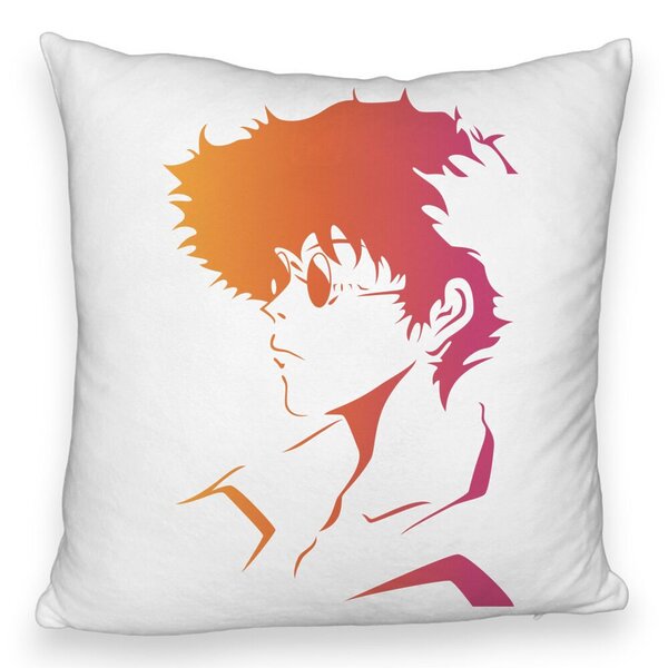 Perna Decorativa Fluffy cu Cowboy Bebop 2, 40x40 cm, Alba, Husa Detasabila, Burduf 5 Perna Decorativa Fluffy cu Cowboy Bebop 2