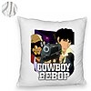 Perna Decorativa Fluffy cu Cowboy Bebop 3, 40x40 cm, Alba, Husa Detasabila, Burduf 8 40x40 cm