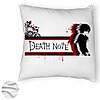 Perna Decorativa Fluffy cu Death note 3, 40x40 cm, Alba, Husa Detasabila, Burduf 8 40x40 cm