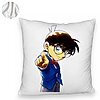 Perna Decorativa Fluffy cu Detective Conan, 40x40 cm, Alba, Husa Detasabila, Burduf 8 40x40 cm