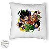 Perna Decorativa Fluffy cu Dragonball characters, 40x40 cm, Alba, Husa Detasabila, Burduf 8 40x40 cm