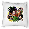 Perna Decorativa Fluffy cu Dragonball characters, 40x40 cm, Alba, Husa Detasabila, Burduf 7 Perna Decorativa Fluffy cu Dragonball characters