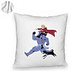 Perna Decorativa Fluffy cu Full Metal Alchemist 2, 40x40 cm, Alba, Husa Detasabila, Burduf 8 40x40 cm