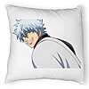 Perna Decorativa Fluffy cu Gintama Gin, 40x40 cm, Alba, Husa Detasabila, Burduf 7 Perna Decorativa Fluffy cu Gintama Gin