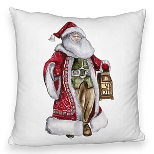 Perna Decorativa Fluffy cu Mos Craciun 1