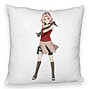 Perna Decorativa Fluffy cu Naruto Sakura, 40x40 cm, Alba, Husa Detasabila, Burduf 7 Perna Decorativa Fluffy cu Naruto Sakura