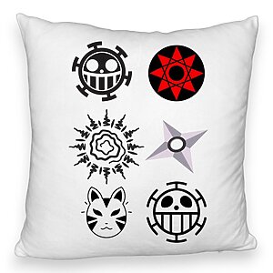 Perna Decorativa Fluffy cu Naruto symbols