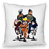 Perna Decorativa Fluffy cu Naruto team, 40x40 cm, Alba, Husa Detasabila, Burduf 7 Perna Decorativa Fluffy cu Naruto team
