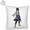 Perna Decorativa Fluffy cu Nsruto Sasuke, 40x40 cm, Alba, Husa Detasabila, Burduf 8 40x40 cm