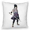 Perna Decorativa Fluffy cu Nsruto Sasuke, 40x40 cm, Alba, Husa Detasabila, Burduf 7 Perna Decorativa Fluffy cu Nsruto Sasuke