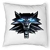 Perna Decorativa Fluffy cu The Witcher Fans, 40x40 cm, Alba, Husa Detasabila, Burduf 7 Perna Decorativa Fluffy cu The Witcher Fans