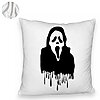 Perna Decorativa Fluffy cu motiv Fantoma de Halloween 1, 40x40 cm, Alba, Husa Detasabila, Burduf 8 40x40 cm