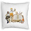 Perna Decorativa Fluffy cu motiv de Halloween 11, 40x40 cm, Alba, Husa Detasabila, Burduf 7 Perna Decorativa Fluffy cu motiv de Halloween 11