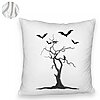 Perna Decorativa Fluffy cu motiv de Halloween 3, 40x40 cm, Alba, Husa Detasabila, Burduf 8 40x40 cm