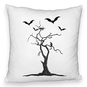 Perna Decorativa Fluffy cu motiv de Halloween 3