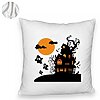 Perna Decorativa Fluffy cu motiv de Halloween 4, 40x40 cm, Alba, Husa Detasabila, Burduf 8 40x40 cm