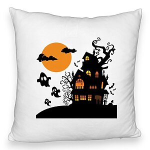 Perna Decorativa Fluffy cu motiv de Halloween 4