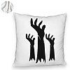 Perna Decorativa Fluffy cu motiv de Halloween 5, 40x40 cm, Alba, Husa Detasabila, Burduf 8 40x40 cm
