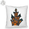 Perna Decorativa Fluffy cu motiv de Halloween 6, 40x40 cm, Alba, Husa Detasabila, Burduf 8 40x40 cm