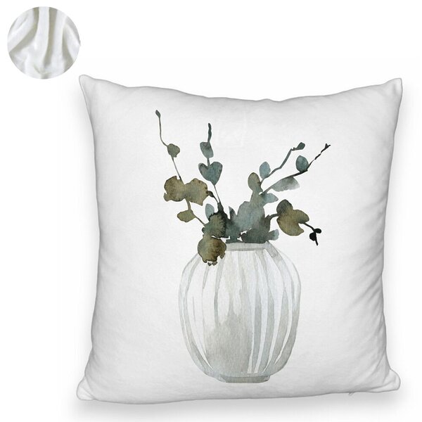 Perna Decorativa Fluffy cu tematica de Craciun, 11, 40x40 cm, Alba, Husa Detasabila, Burduf 6 11