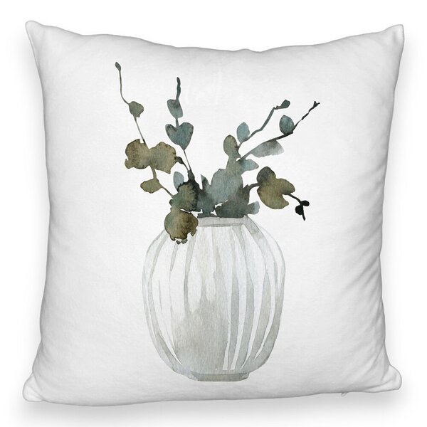 Perna Decorativa Fluffy cu tematica de Craciun, 11, 40x40 cm, Alba, Husa Detasabila, Burduf 5 Perna Decorativa Fluffy cu tematica de Craciun