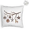 Perna Decorativa Fluffy cu tematica de Craciun, 16, 40x40 cm, Alba, Husa Detasabila, Burduf 8 16
