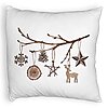 Perna Decorativa Fluffy cu tematica de Craciun, 16, 40x40 cm, Alba, Husa Detasabila, Burduf 7 Perna Decorativa Fluffy cu tematica de Craciun