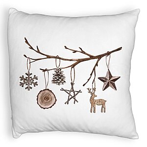 Perna Decorativa Fluffy cu tematica de Craciun