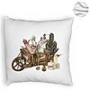 Perna Decorativa Fluffy cu tematica de Craciun, 18, 40x40 cm, Alba, Husa Detasabila, Burduf 8 18