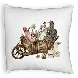 Perna Decorativa Fluffy cu tematica de Craciun