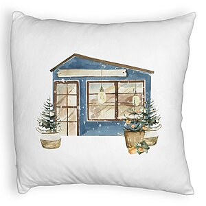 Perna Decorativa Fluffy cu tematica de Craciun