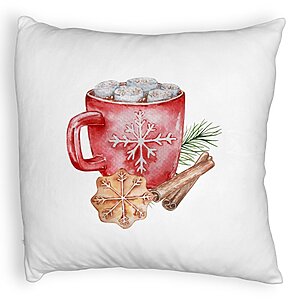 Perna Decorativa Fluffy cu tematica de Craciun