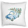 Perna Decorativa Fluffy cu tematica de Craciun, 21, 40x40 cm, Alba, Husa Detasabila, Burduf 7 Perna Decorativa Fluffy cu tematica de Craciun