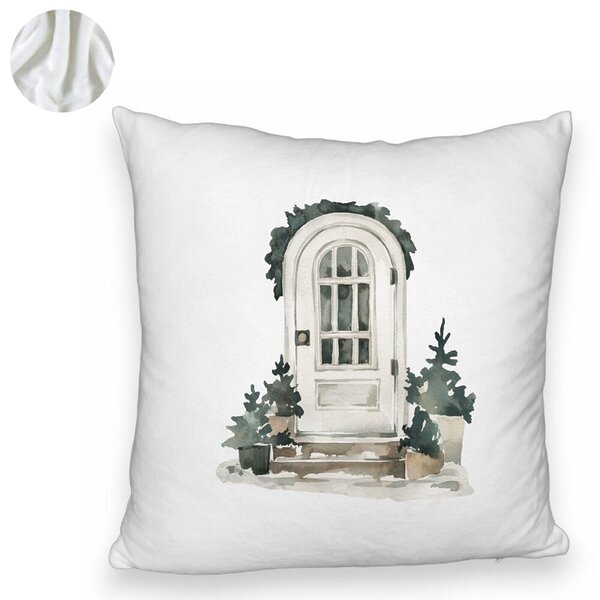 Perna Decorativa Fluffy cu tematica de Craciun, 3, 40x40 cm, Alba, Husa Detasabila, Burduf 6 3