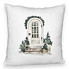 Perna Decorativa Fluffy cu tematica de Craciun, 3, 40x40 cm, Alba, Husa Detasabila, Burduf 7 Perna Decorativa Fluffy cu tematica de Craciun