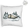Perna Decorativa Fluffy cu tematica de Craciun, 6, 40x40 cm, Alba, Husa Detasabila, Burduf 8 6
