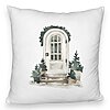 Perna Decorativa Fluffy cu tematica de Craciun, 8, 40x40 cm, Alba, Husa Detasabila, Burduf 7 Perna Decorativa Fluffy cu tematica de Craciun