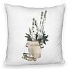 Perna Decorativa Fluffy cu tematica de Craciun, 9, 40x40 cm, Alba, Husa Detasabila, Burduf 7 Perna Decorativa Fluffy cu tematica de Craciun