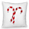 Perna Decorativa Fluffy cu tematica de Craciun, Acadele, 40x40 cm, Alba, Husa Detasabila, Burduf 7 Perna Decorativa Fluffy cu tematica de Craciun
