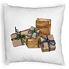 Perna Decorativa Fluffy cu tematica de Craciun, Cadouri, 40x40 cm, Alba, Husa Detasabila, Burduf 7 Perna Decorativa Fluffy cu tematica de Craciun
