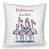 Perna Decorativa Fluffy cu tematica de Craciun, Flamingo si Text 2, 40x40 cm, Alba, Husa Detasabila, Burduf 7 Perna Decorativa Fluffy cu tematica de Craciun