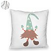 Perna Decorativa Fluffy cu tematica de Craciun, Gnom 3 40x40 cm, Alba, Husa Detasabila, Burduf 8 Gnom 3 40x40 cm