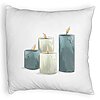 Perna Decorativa Fluffy cu tematica de Craciun, Lumanari 4, 40x40 cm, Alba, Husa Detasabila, Burduf 7 Perna Decorativa Fluffy cu tematica de Craciun