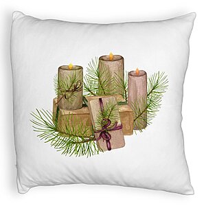 Perna Decorativa Fluffy cu tematica de Craciun