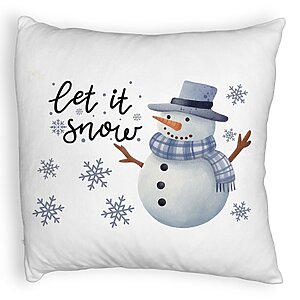 Perna Decorativa Fluffy de Craciun Om de Zapada si Text