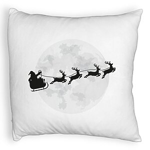 Perna Decorativa Fluffy de Craciun Reni la Sanie