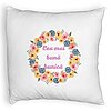 Perna Decorativa Fluffy, pentru Bunica 14, 40x40 cm, Alba, Husa Detasabila, Burduf 4 Perna Decorativa Fluffy
