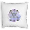 Perna Decorativa Fluffy, pentru Bunica 2, 40x40 cm, Alba, Husa Detasabila, Burduf 4 Perna Decorativa Fluffy