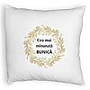 Perna Decorativa Fluffy, pentru Bunica 5, 40x40 cm, Alba, Husa Detasabila, Burduf 4 Perna Decorativa Fluffy