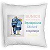 Perna Decorativa Fluffy, pentru Bunici 8, 40x40 cm, Alba, Husa Detasabila, Burduf 4 Perna Decorativa Fluffy